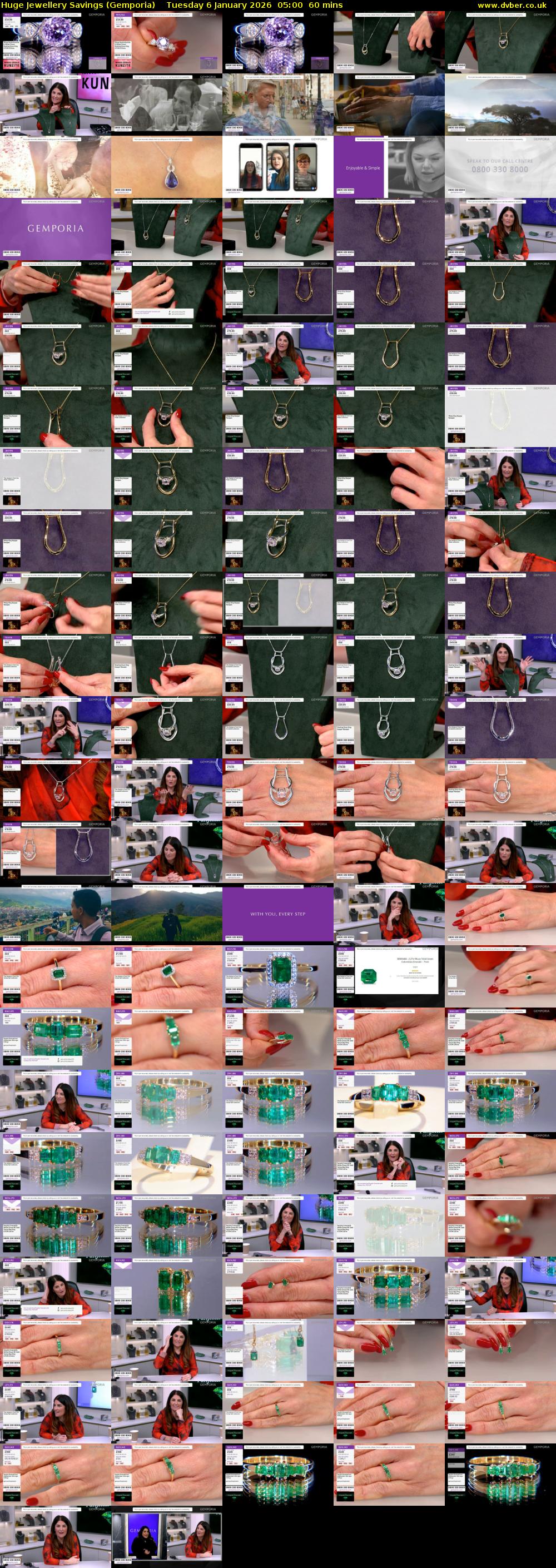 Huge Jewellery Savings (Gemporia) Tuesday 6 January 2026 05:00 - 06:00