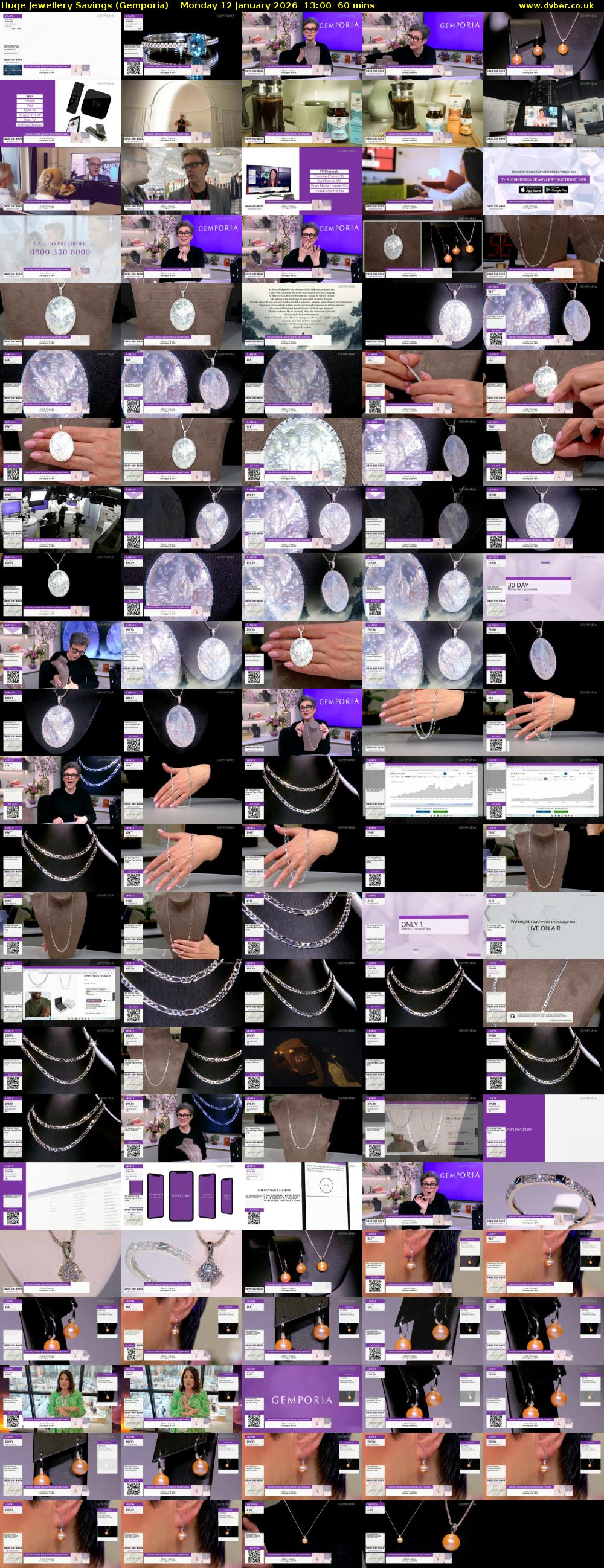 Huge Jewellery Savings (Gemporia) Monday 12 January 2026 13:00 - 14:00