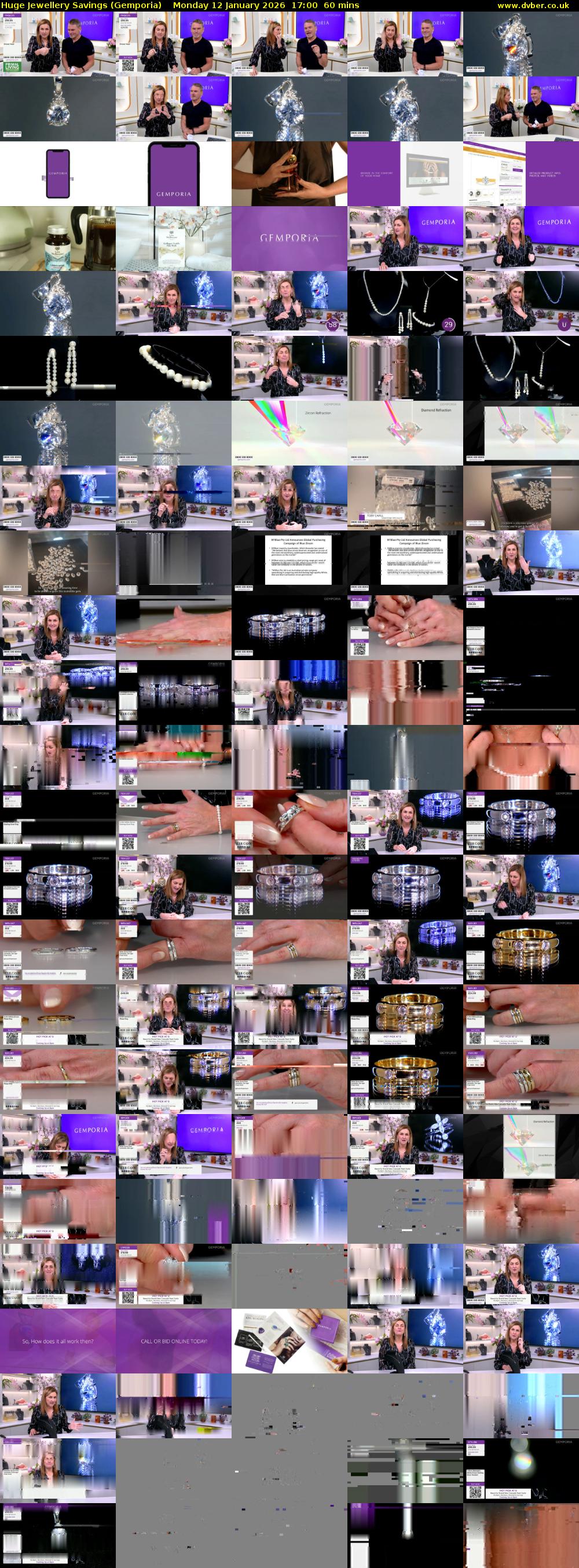 Huge Jewellery Savings (Gemporia) Monday 12 January 2026 17:00 - 18:00