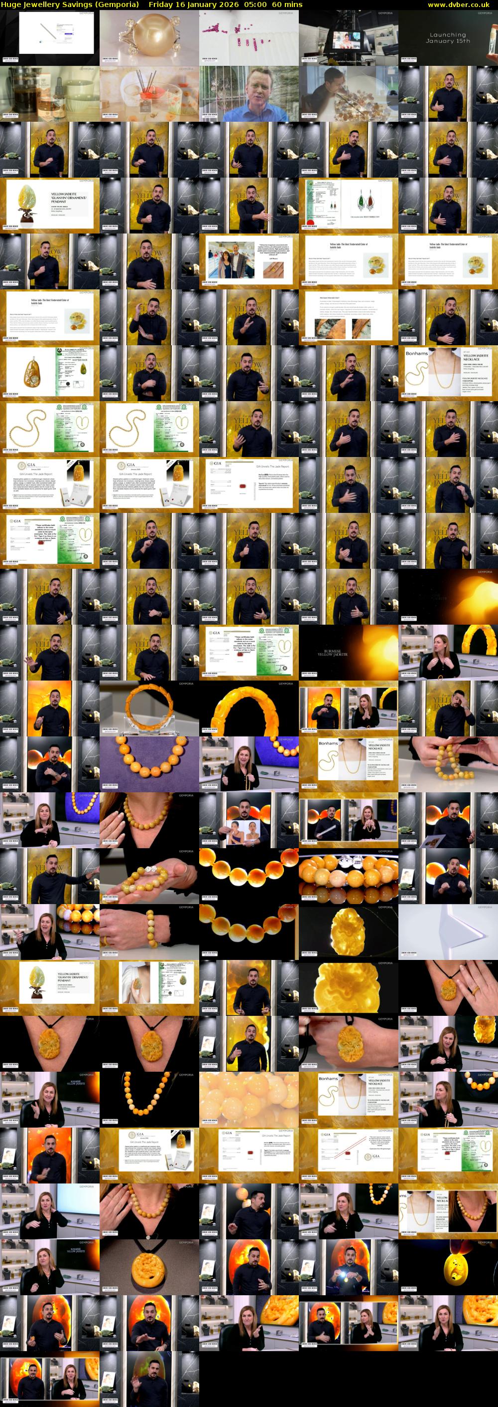 Huge Jewellery Savings (Gemporia) Friday 16 January 2026 05:00 - 06:00