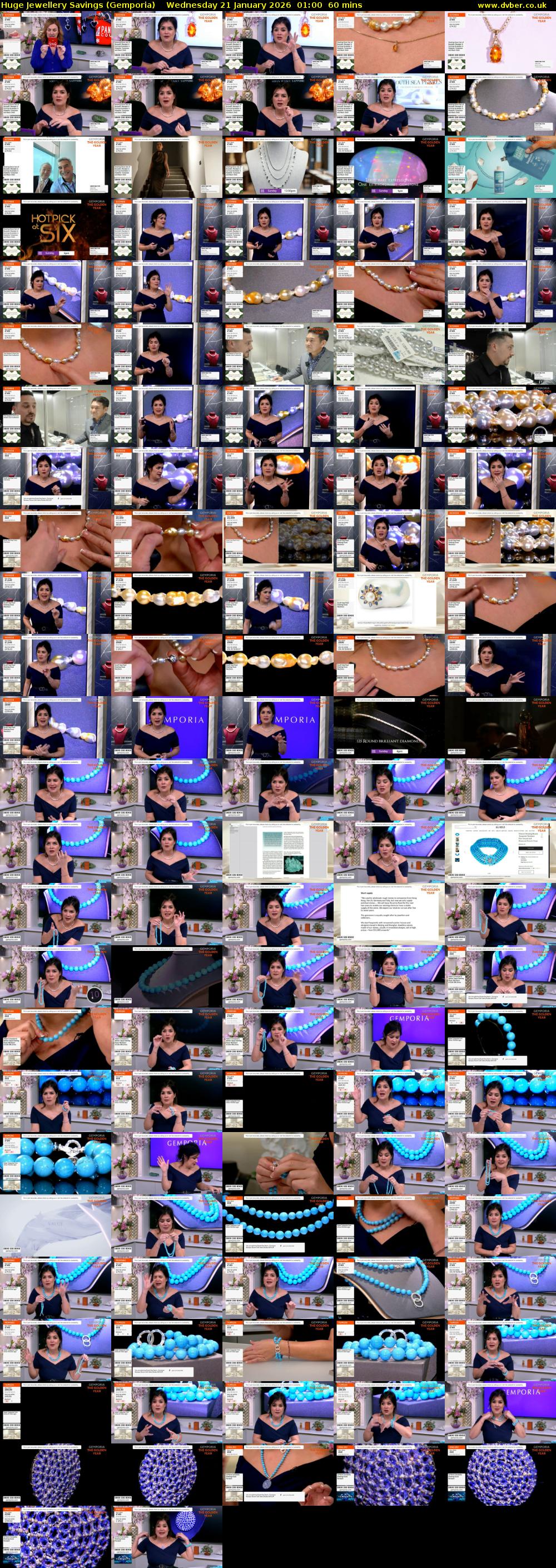 Huge Jewellery Savings (Gemporia) Wednesday 21 January 2026 01:00 - 02:00