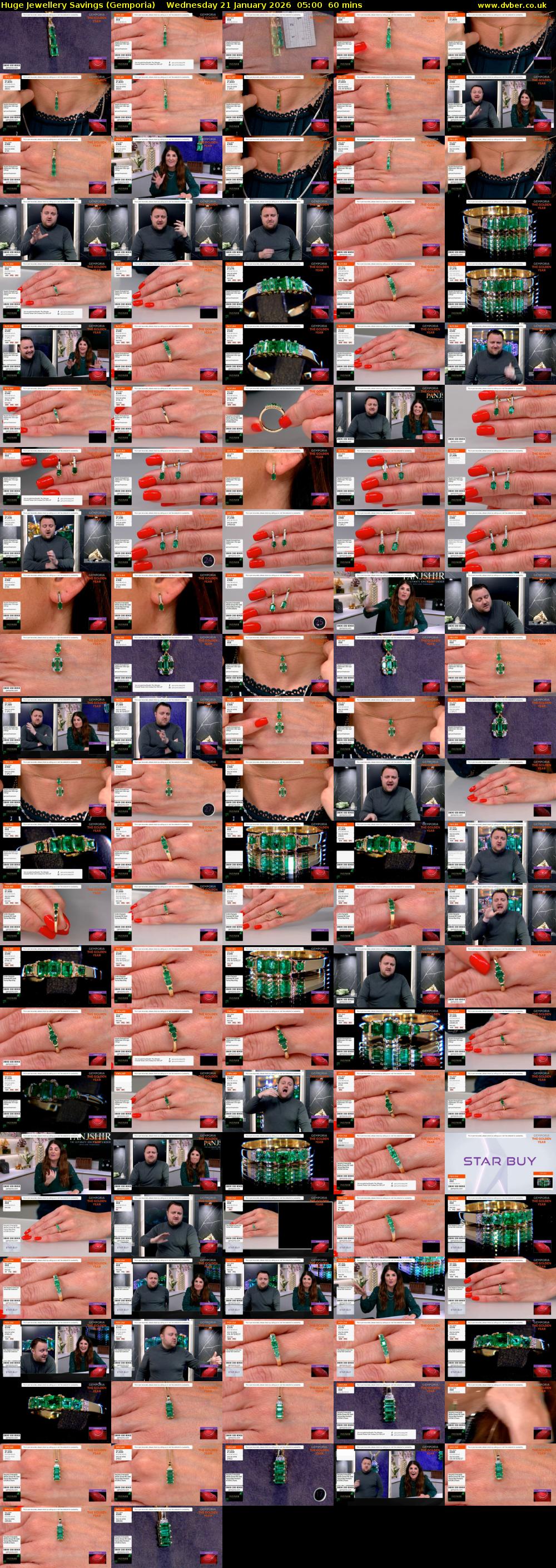 Huge Jewellery Savings (Gemporia) Wednesday 21 January 2026 05:00 - 06:00