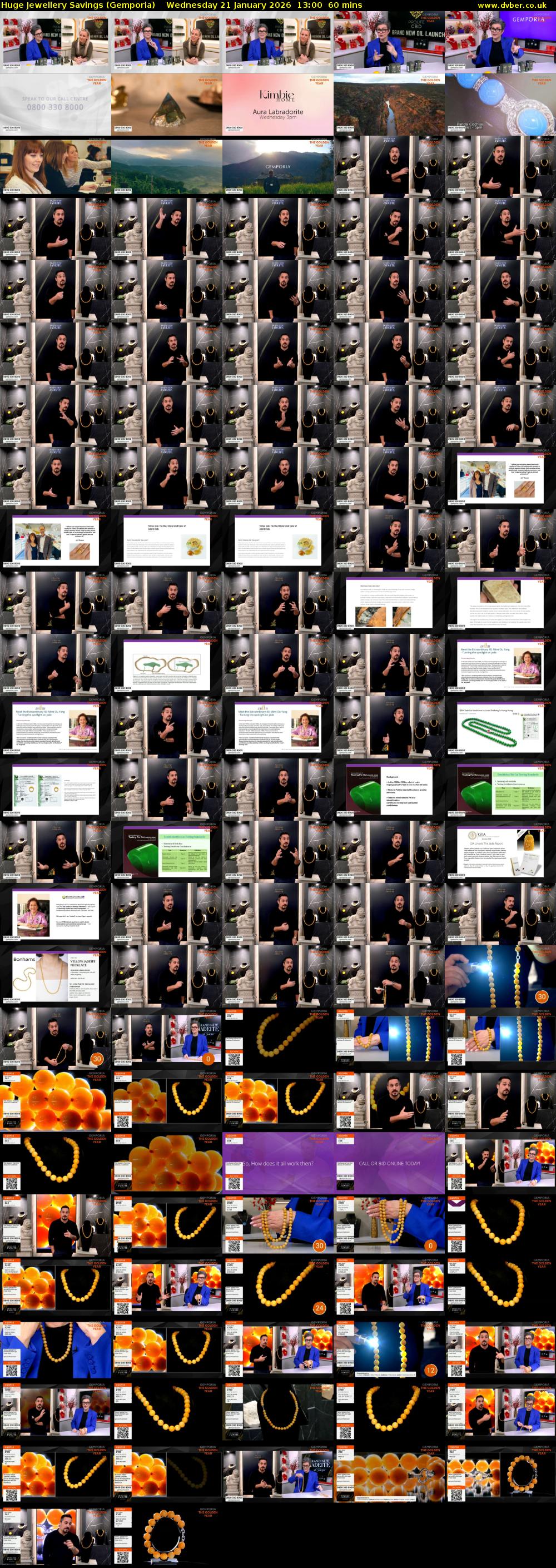 Huge Jewellery Savings (Gemporia) Wednesday 21 January 2026 13:00 - 14:00