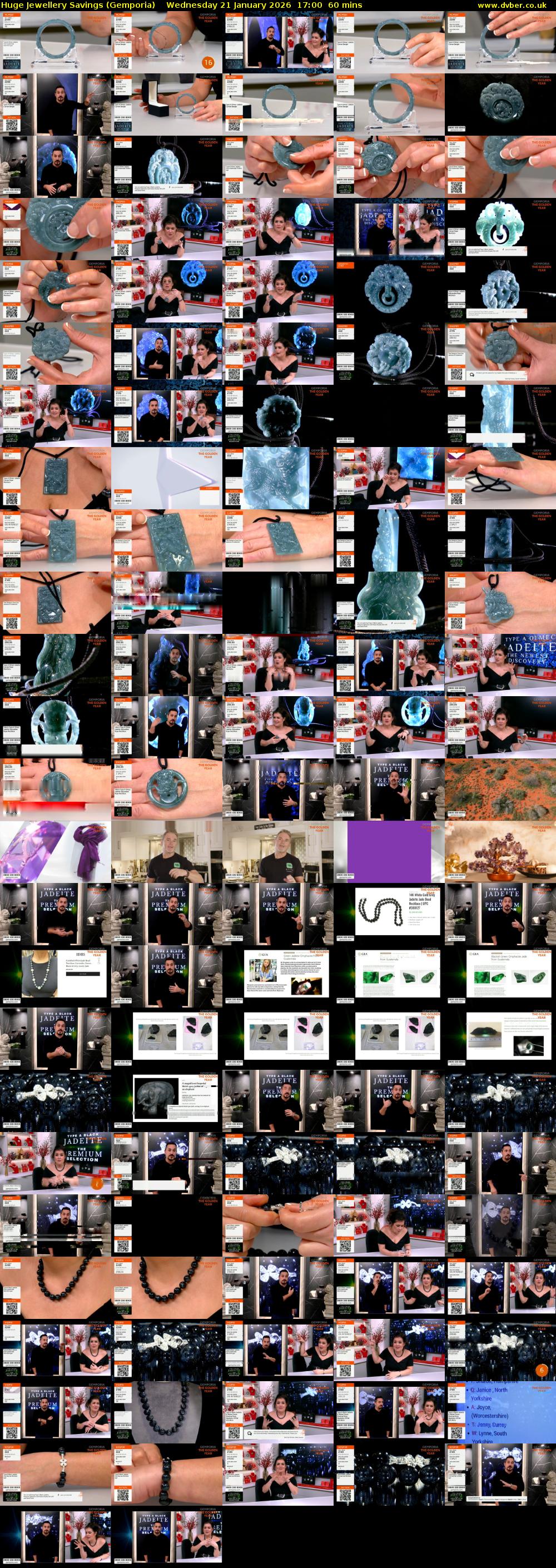 Huge Jewellery Savings (Gemporia) Wednesday 21 January 2026 17:00 - 18:00