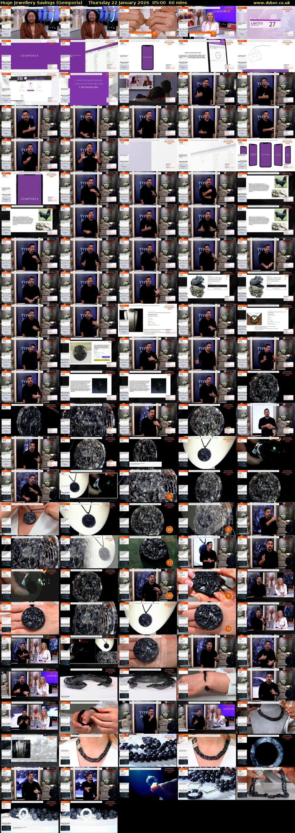 Huge Jewellery Savings (Gemporia) Thursday 22 January 2026 05:00 - 06:00