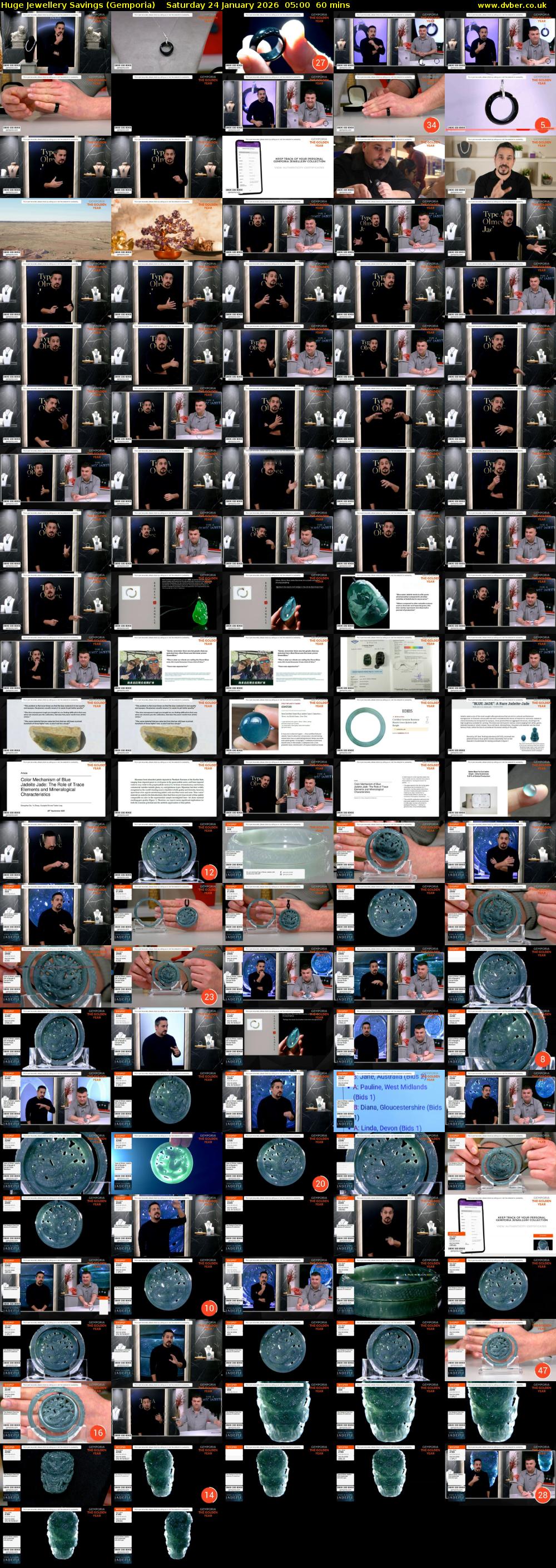 Huge Jewellery Savings (Gemporia) Saturday 24 January 2026 05:00 - 06:00