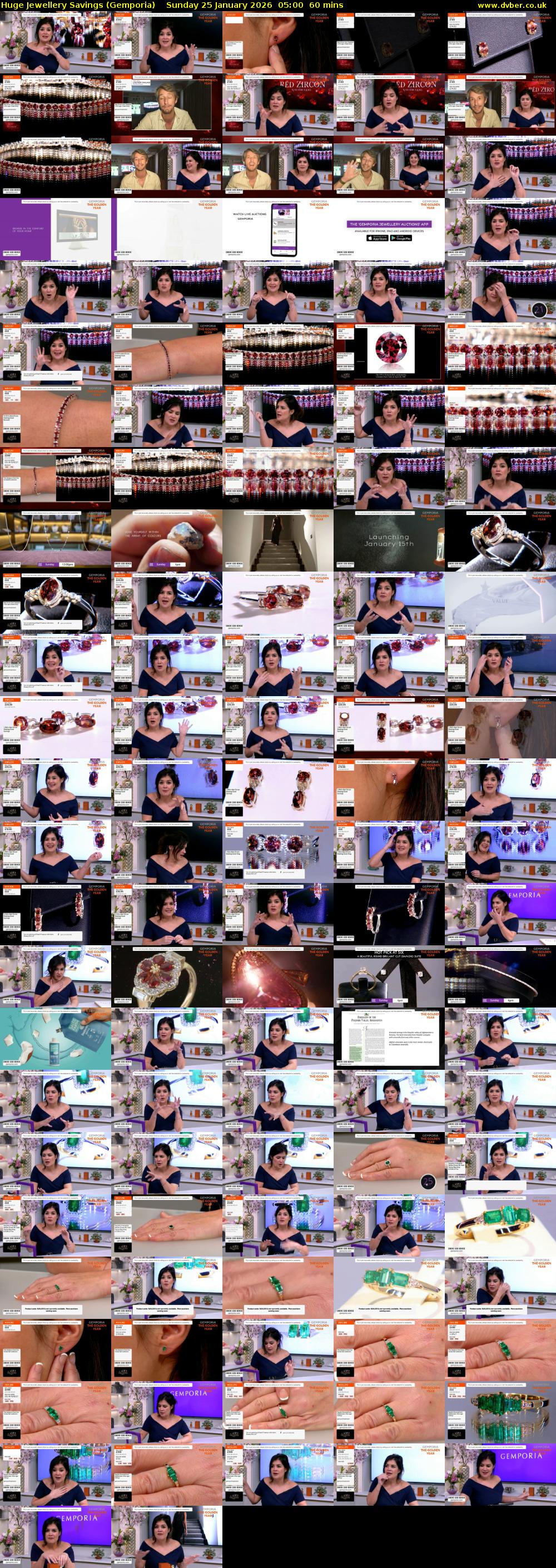 Huge Jewellery Savings (Gemporia) Sunday 25 January 2026 05:00 - 06:00