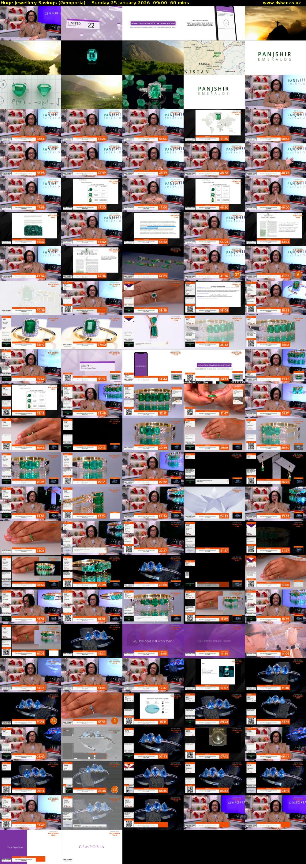 Huge Jewellery Savings (Gemporia) Sunday 25 January 2026 09:00 - 10:00