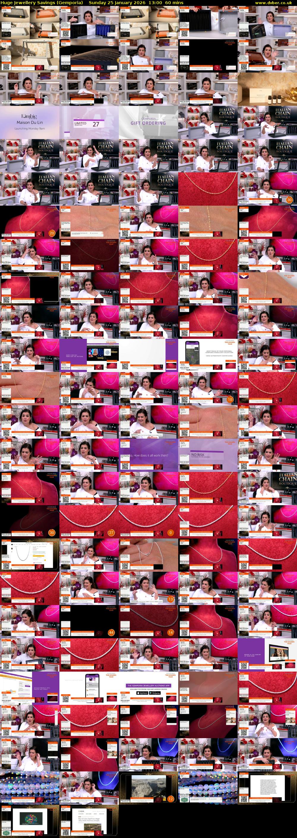 Huge Jewellery Savings (Gemporia) Sunday 25 January 2026 13:00 - 14:00