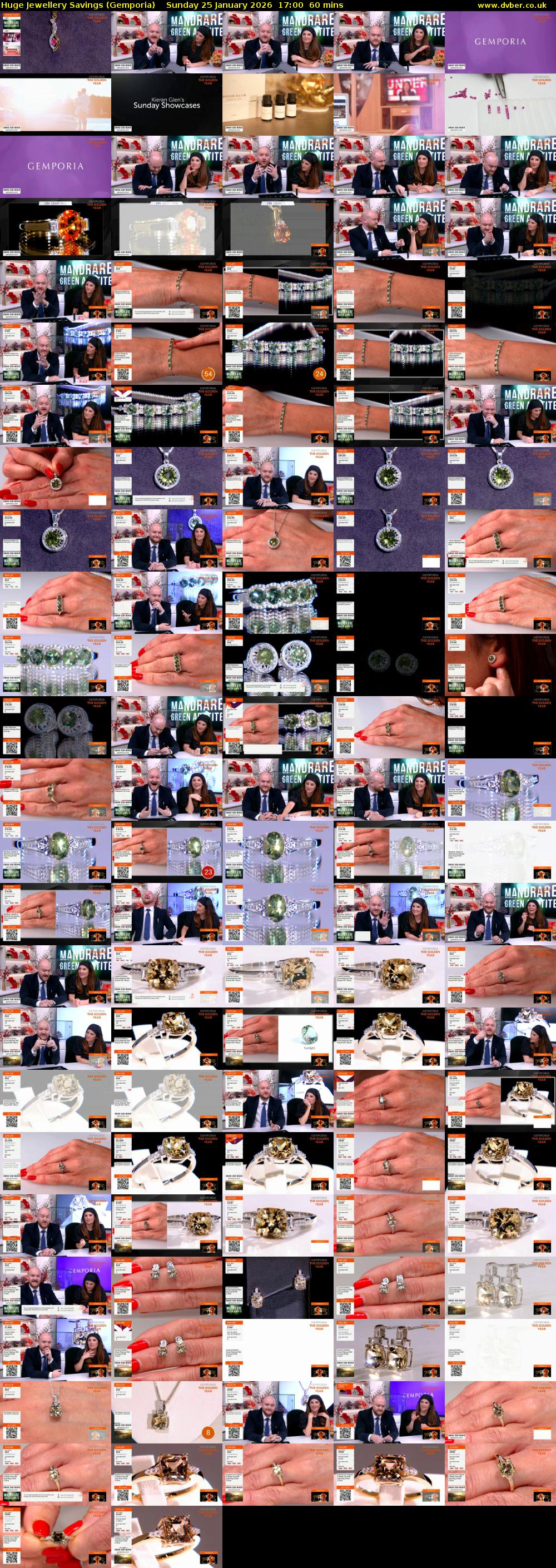 Huge Jewellery Savings (Gemporia) Sunday 25 January 2026 17:00 - 18:00