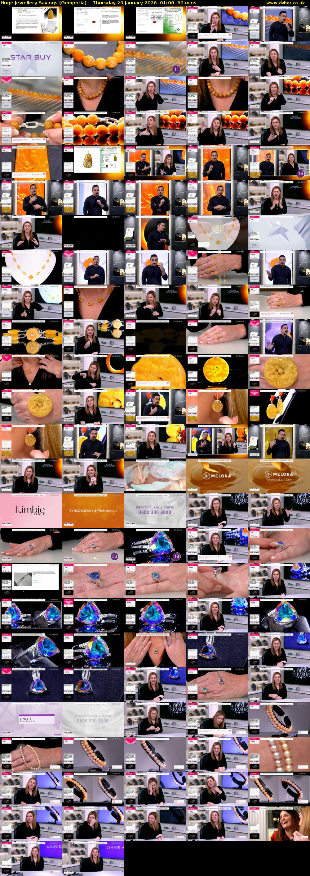 Huge Jewellery Savings (Gemporia) Thursday 29 January 2026 01:00 - 02:00