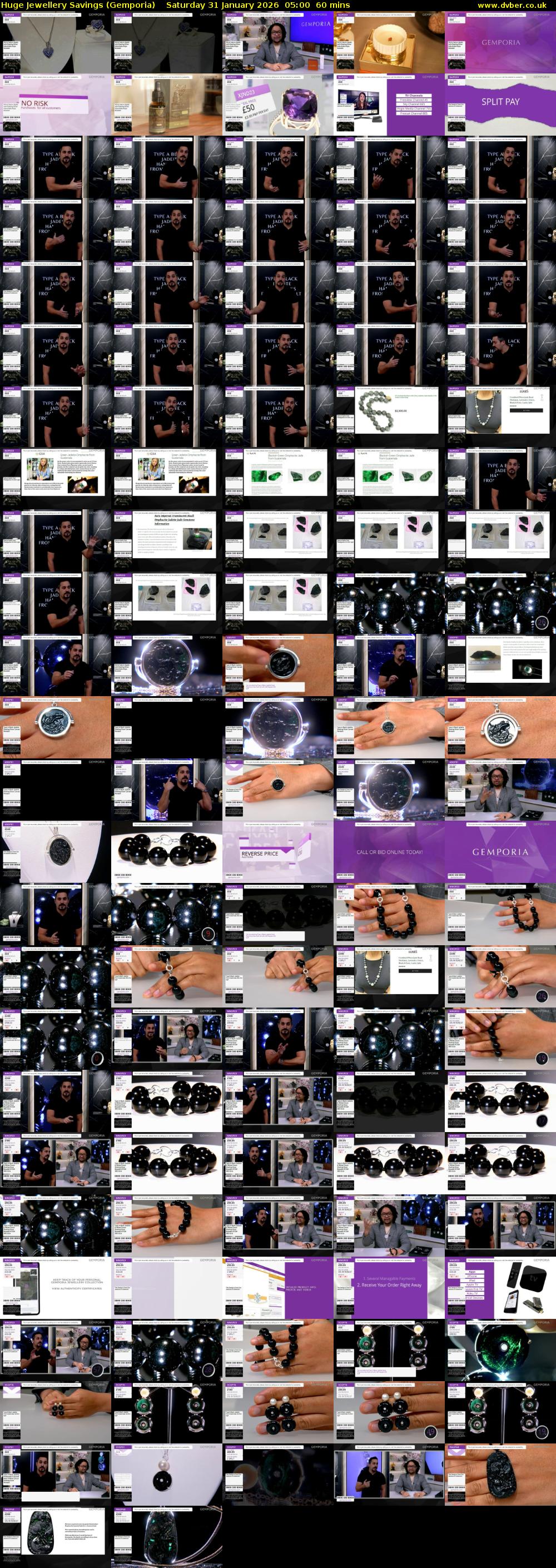 Huge Jewellery Savings (Gemporia) Saturday 31 January 2026 05:00 - 06:00