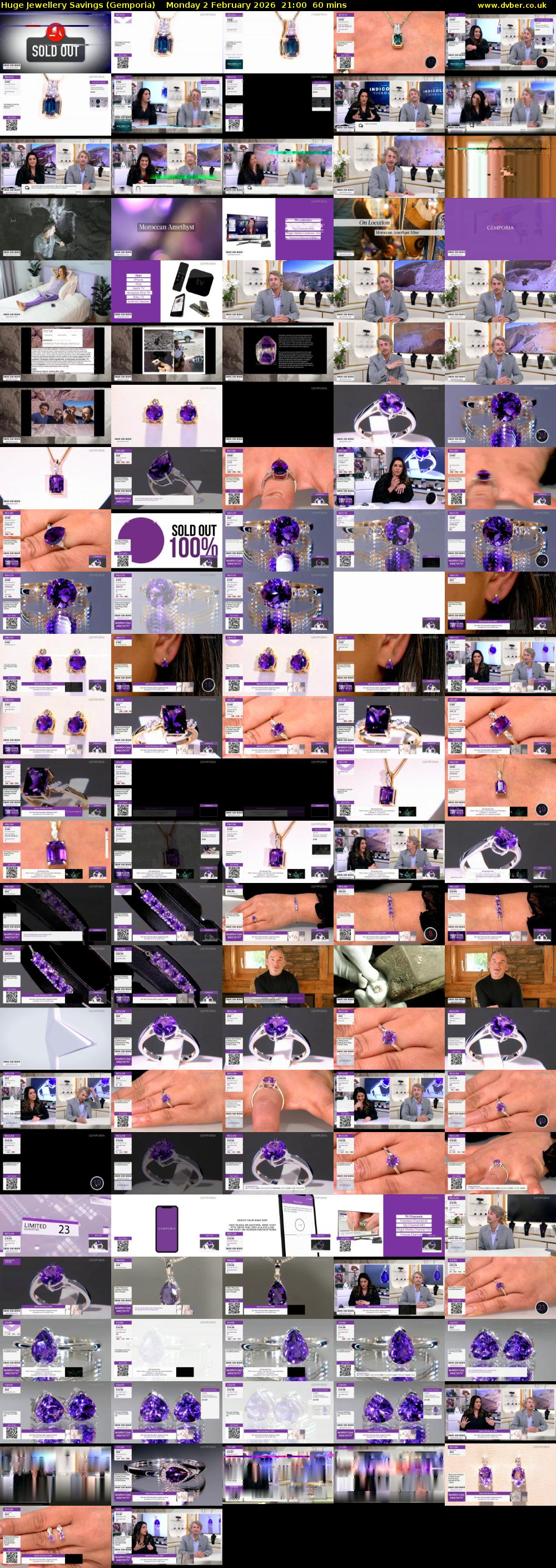 Huge Jewellery Savings (Gemporia) Monday 2 February 2026 21:00 - 22:00