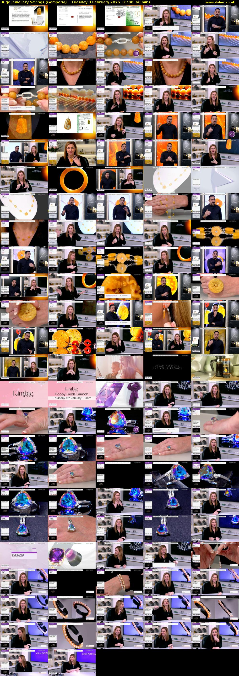 Huge Jewellery Savings (Gemporia) Tuesday 3 February 2026 01:00 - 02:00