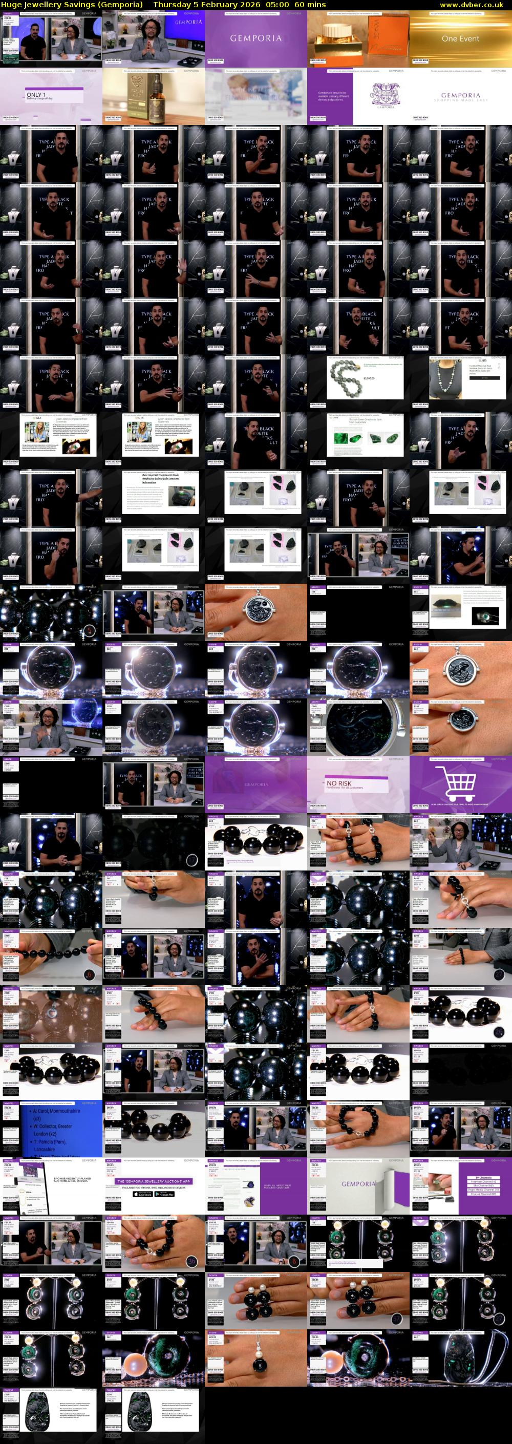 Huge Jewellery Savings (Gemporia) Thursday 5 February 2026 05:00 - 06:00