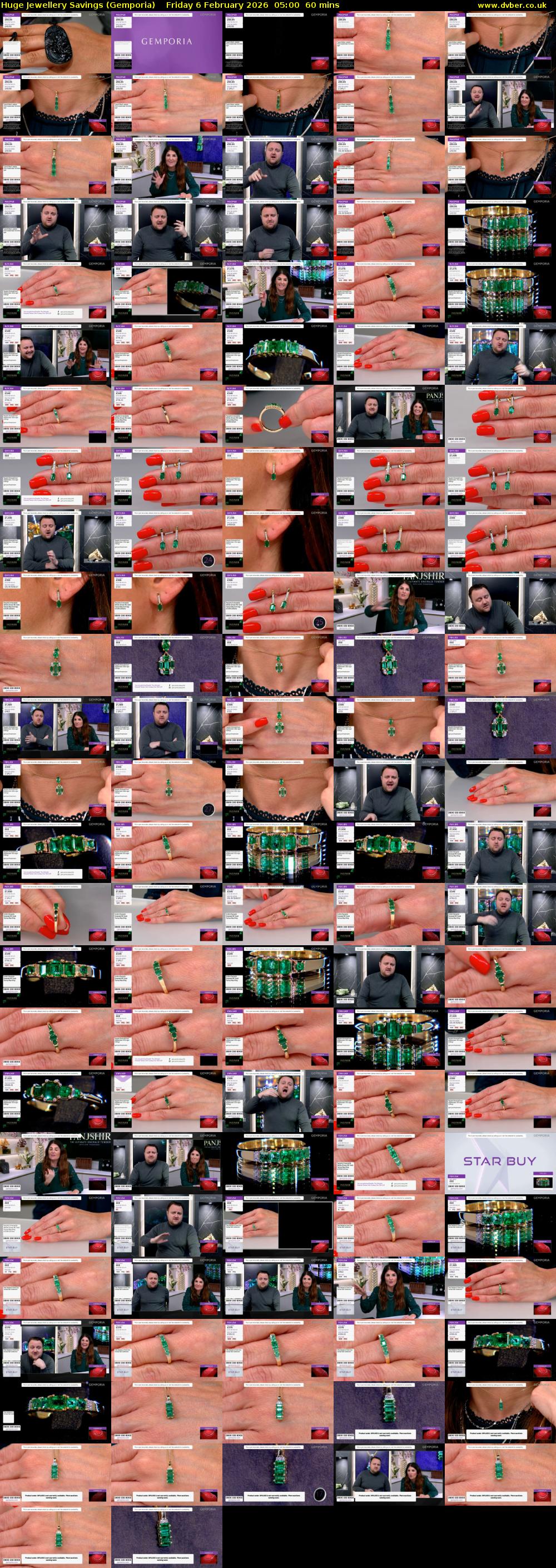 Huge Jewellery Savings (Gemporia) Friday 6 February 2026 05:00 - 06:00