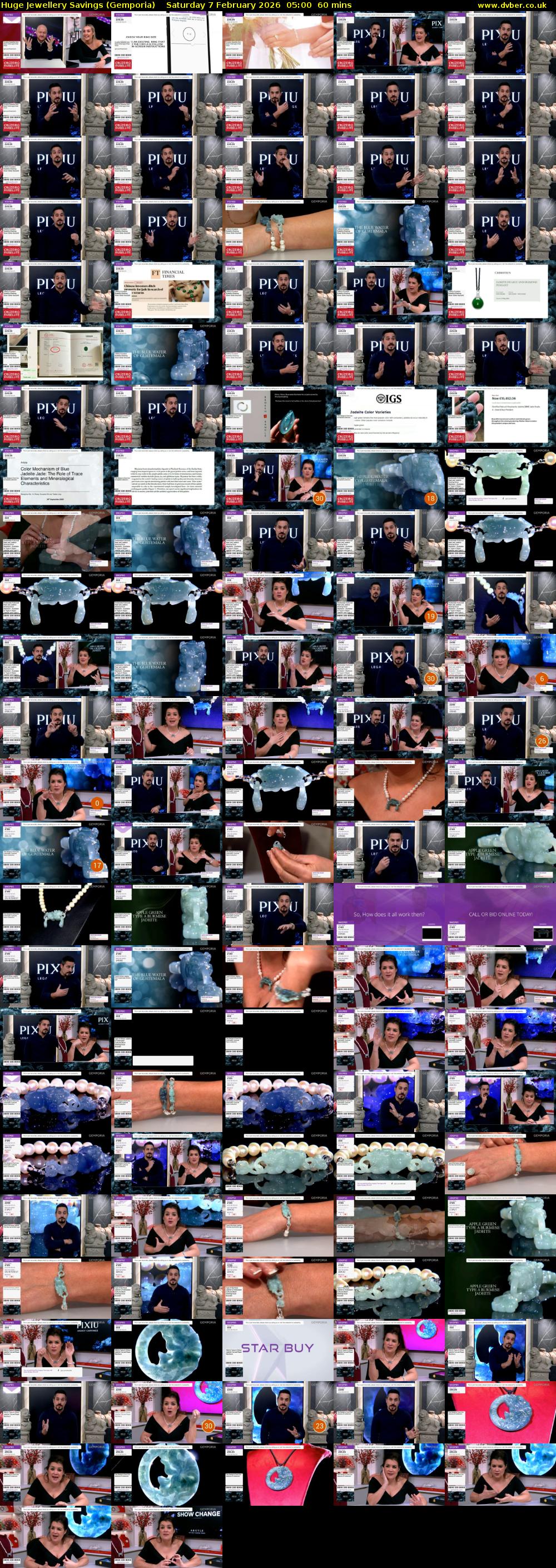 Huge Jewellery Savings (Gemporia) Saturday 7 February 2026 05:00 - 06:00