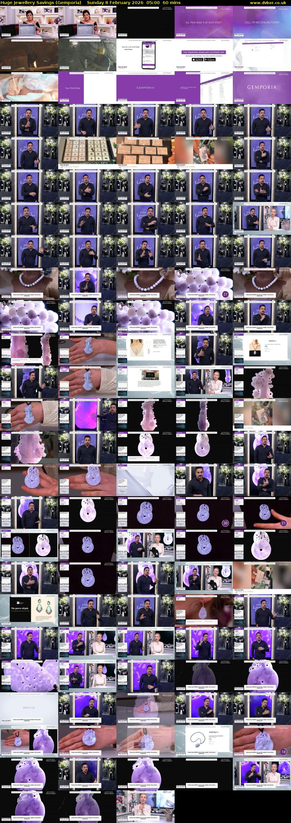 Huge Jewellery Savings (Gemporia) Sunday 8 February 2026 05:00 - 06:00