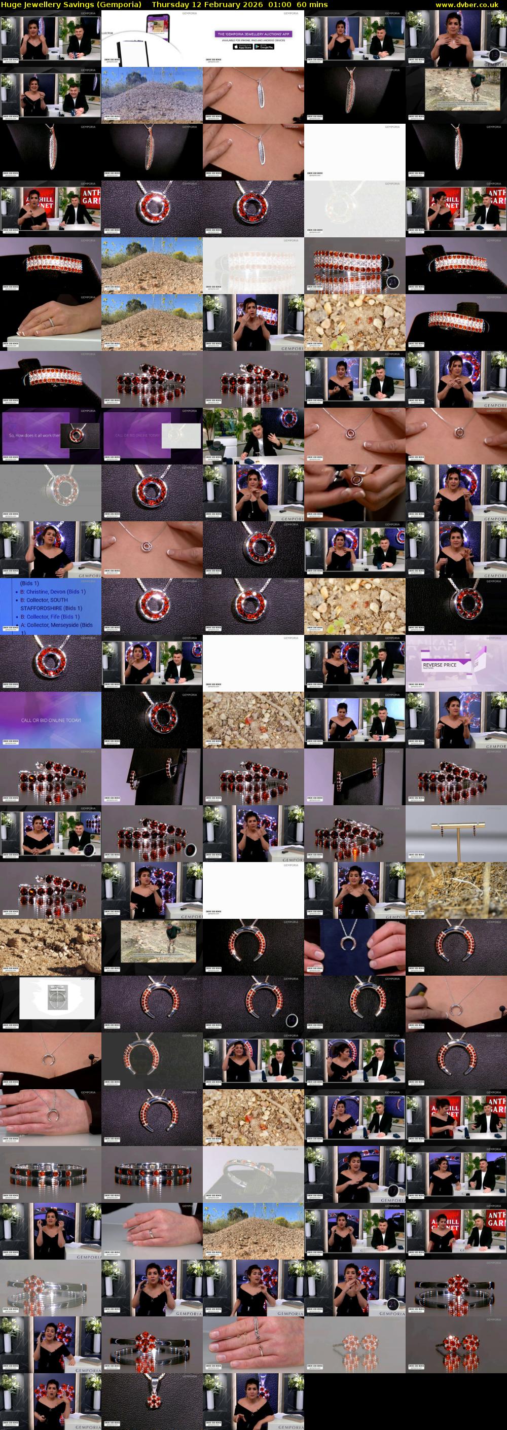 Huge Jewellery Savings (Gemporia) Thursday 12 February 2026 01:00 - 02:00