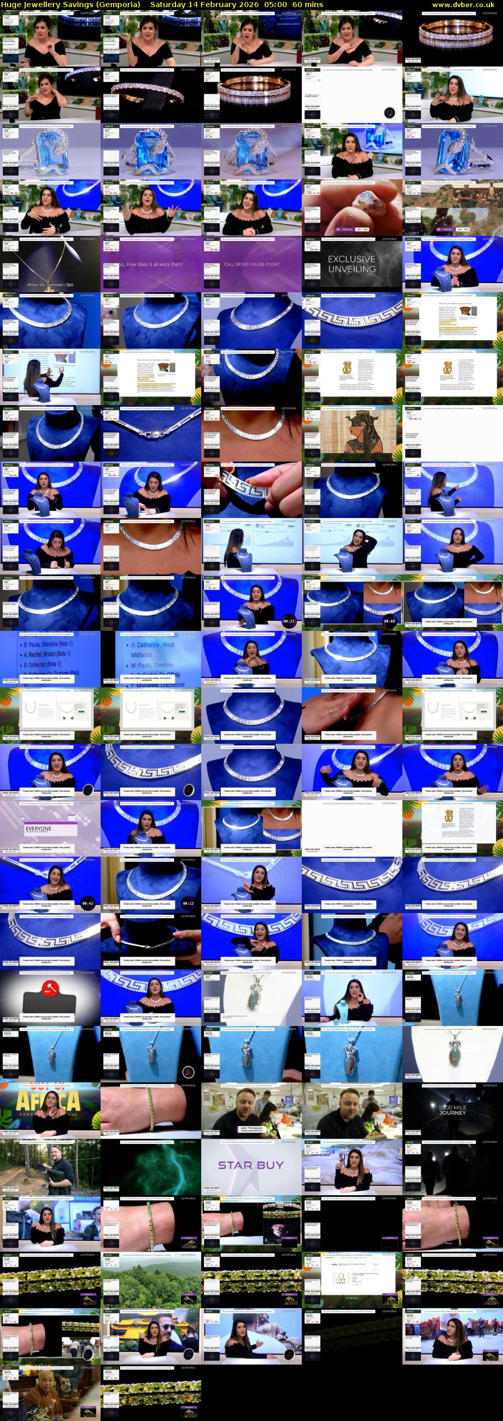 Huge Jewellery Savings (Gemporia) Saturday 14 February 2026 05:00 - 06:00