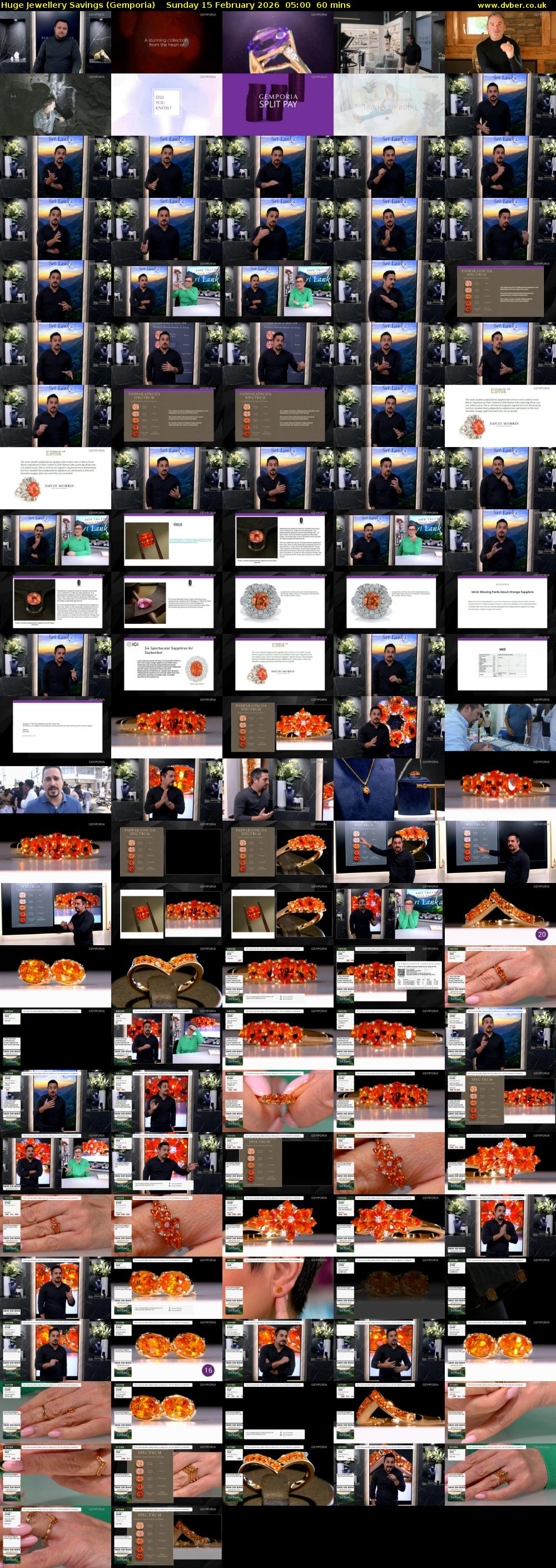 Huge Jewellery Savings (Gemporia) Sunday 15 February 2026 05:00 - 06:00