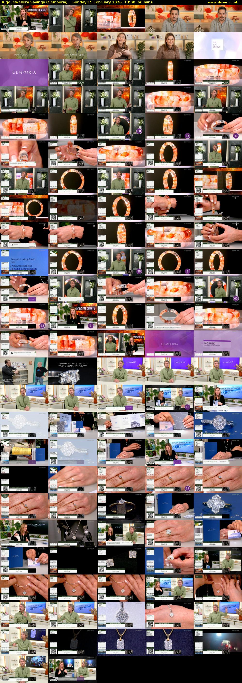 Huge Jewellery Savings (Gemporia) Sunday 15 February 2026 13:00 - 14:00