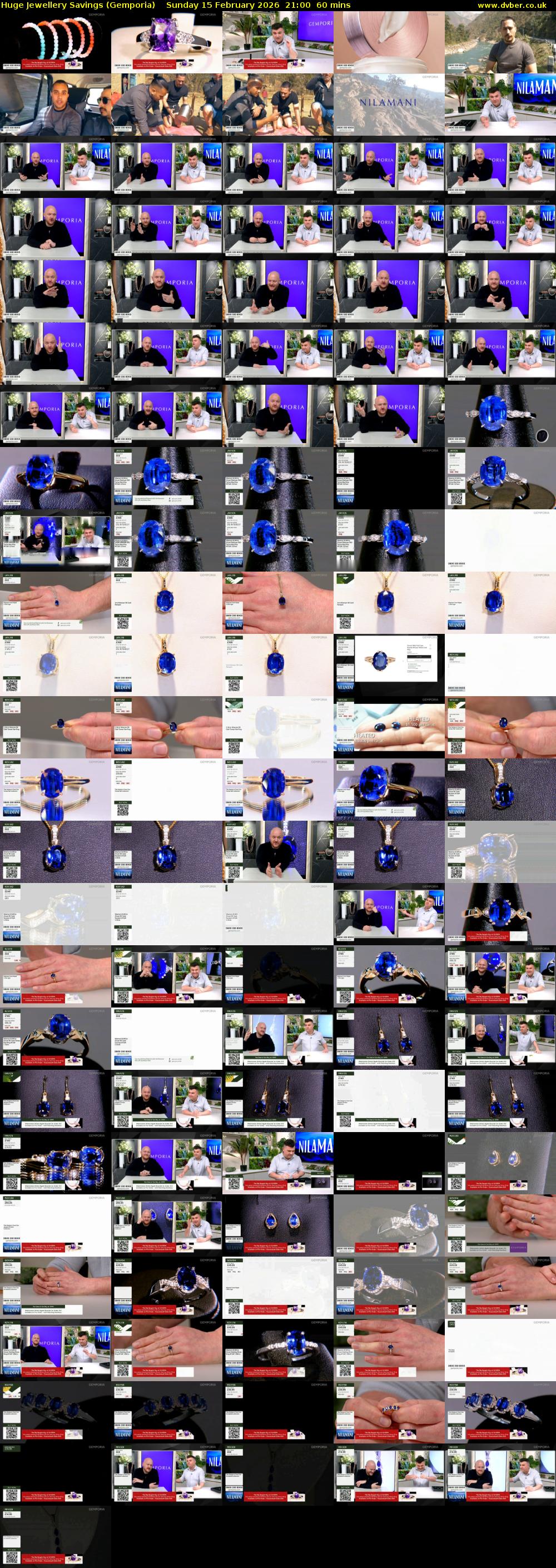 Huge Jewellery Savings (Gemporia) Sunday 15 February 2026 21:00 - 22:00