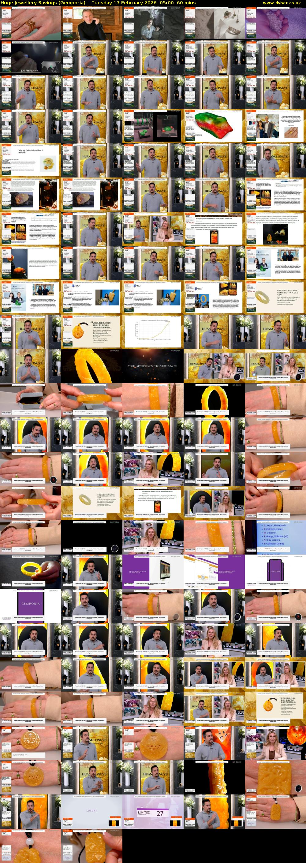 Huge Jewellery Savings (Gemporia) Tuesday 17 February 2026 05:00 - 06:00