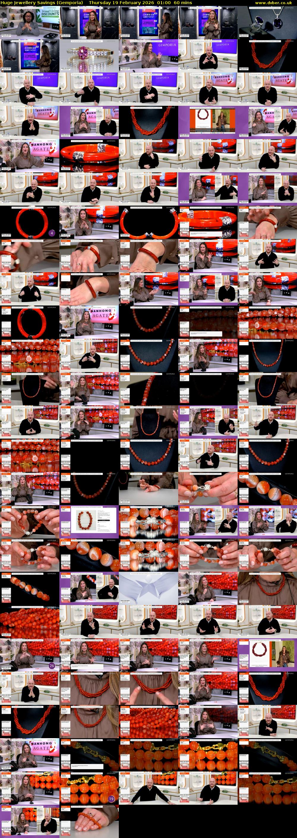 Huge Jewellery Savings (Gemporia) Thursday 19 February 2026 01:00 - 02:00