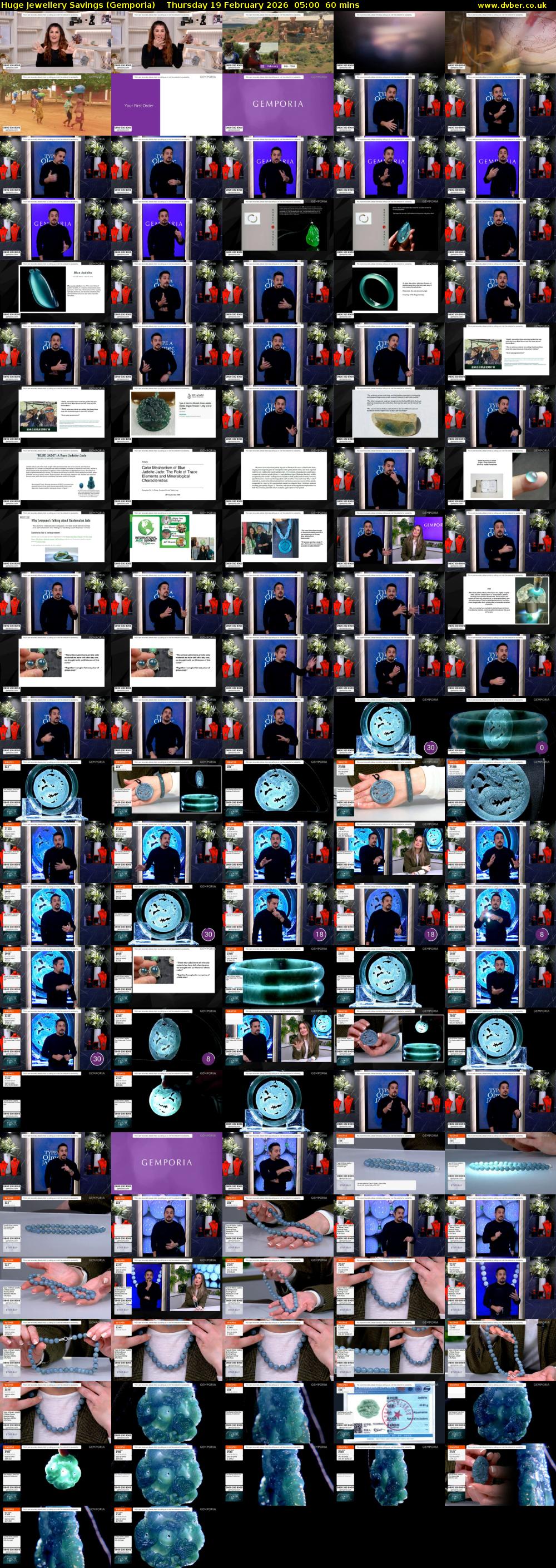 Huge Jewellery Savings (Gemporia) Thursday 19 February 2026 05:00 - 06:00