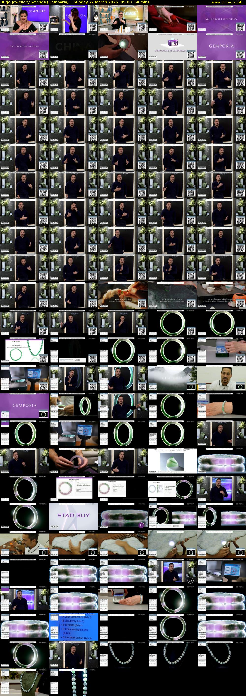 Huge Jewellery Savings (Gemporia) Sunday 22 March 2026 05:00 - 06:00