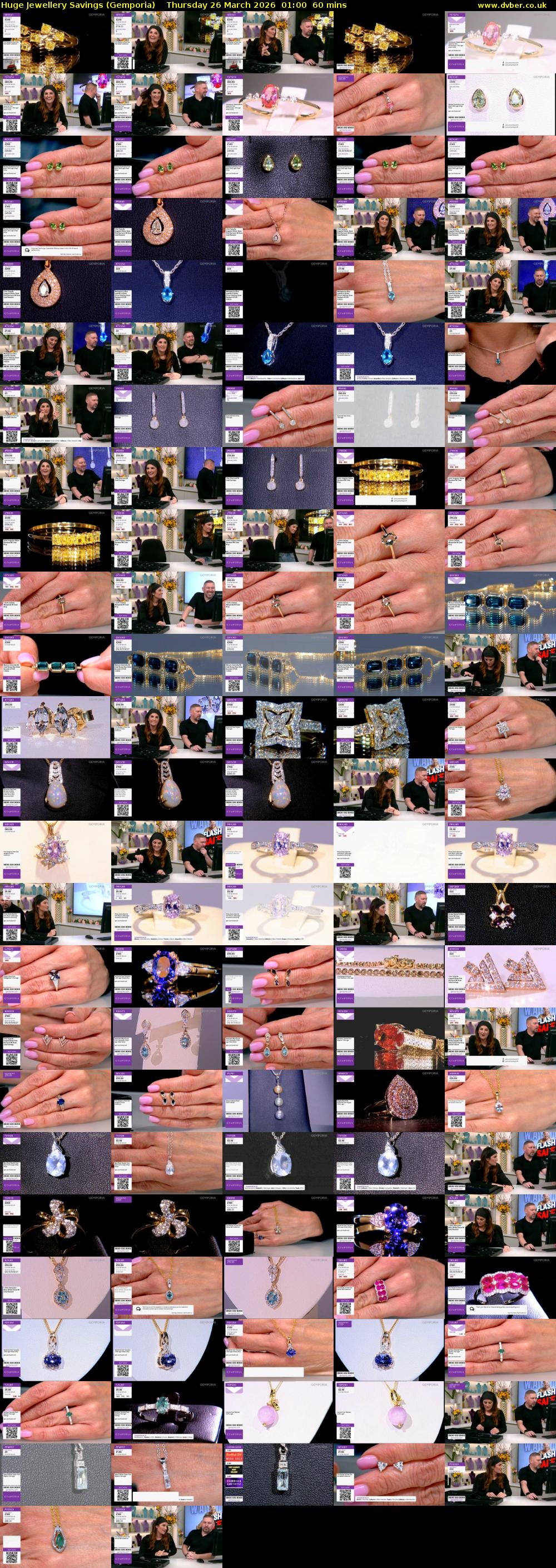 Huge Jewellery Savings (Gemporia) Thursday 26 March 2026 01:00 - 02:00