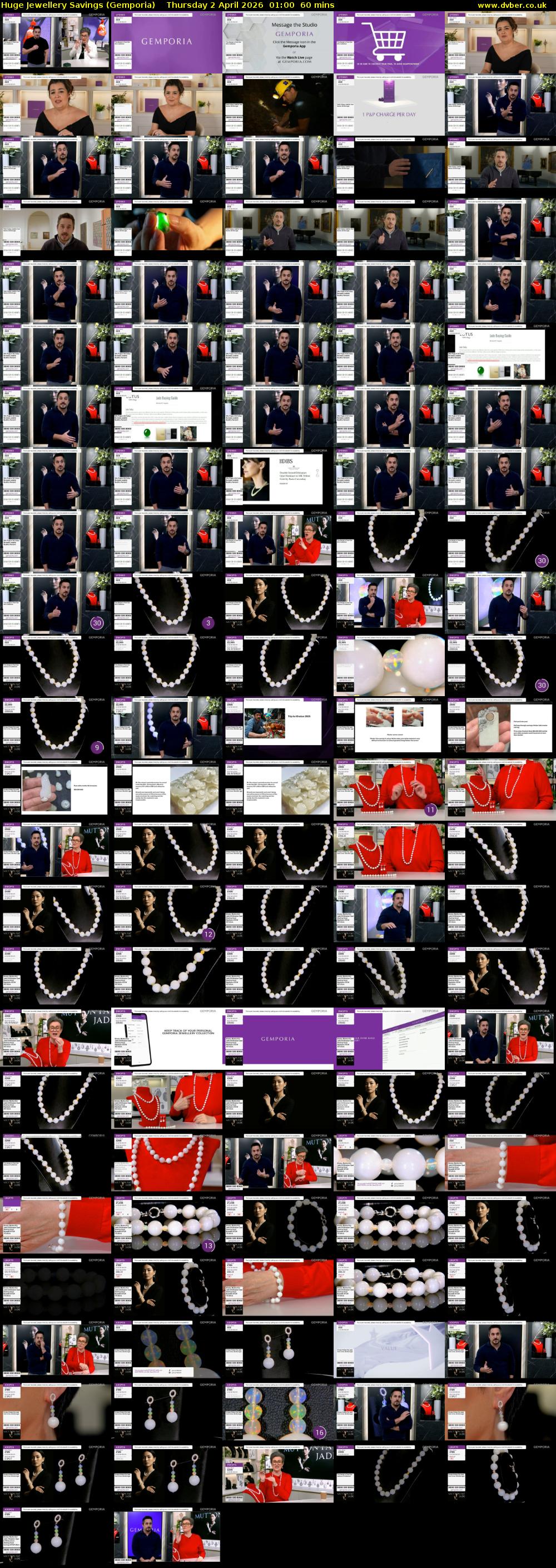 Huge Jewellery Savings (Gemporia) Thursday 2 April 2026 01:00 - 02:00
