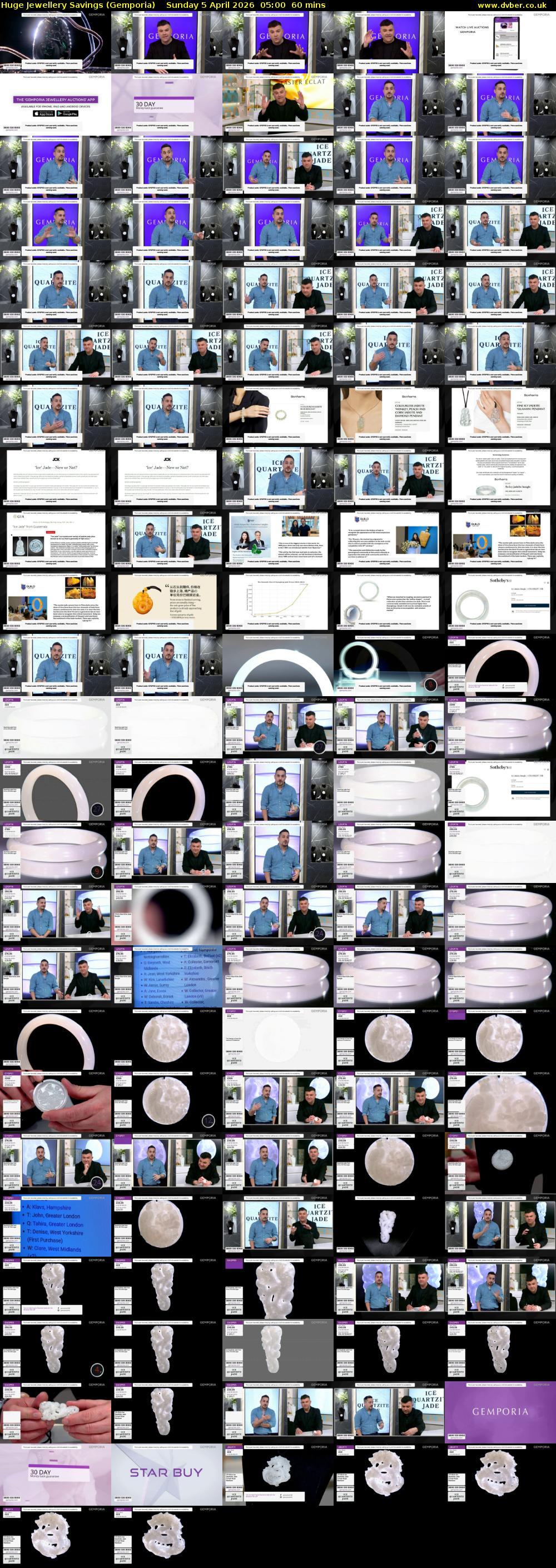 Huge Jewellery Savings (Gemporia) Sunday 5 April 2026 05:00 - 06:00