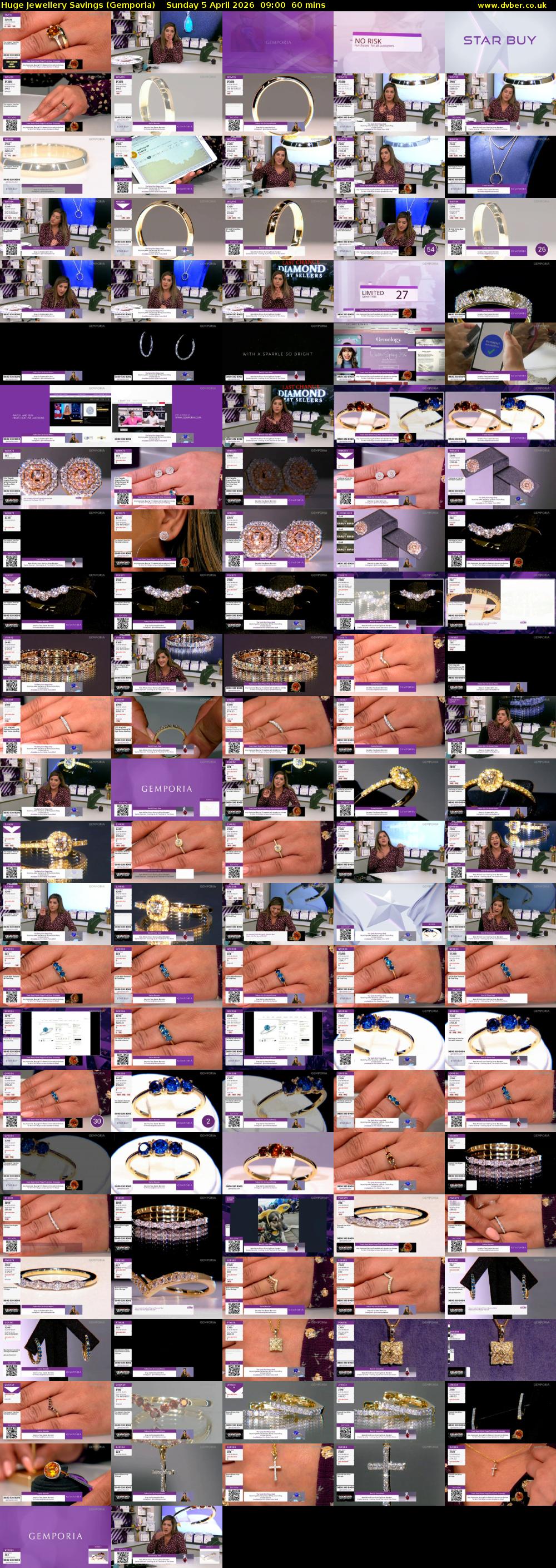 Huge Jewellery Savings (Gemporia) Sunday 5 April 2026 09:00 - 10:00