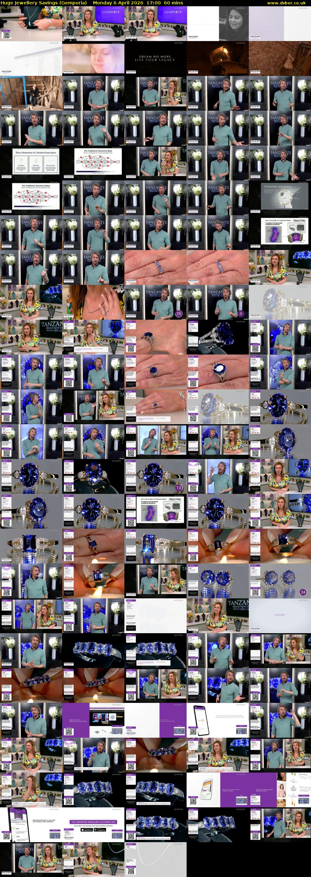 Huge Jewellery Savings (Gemporia) Monday 6 April 2026 17:00 - 18:00