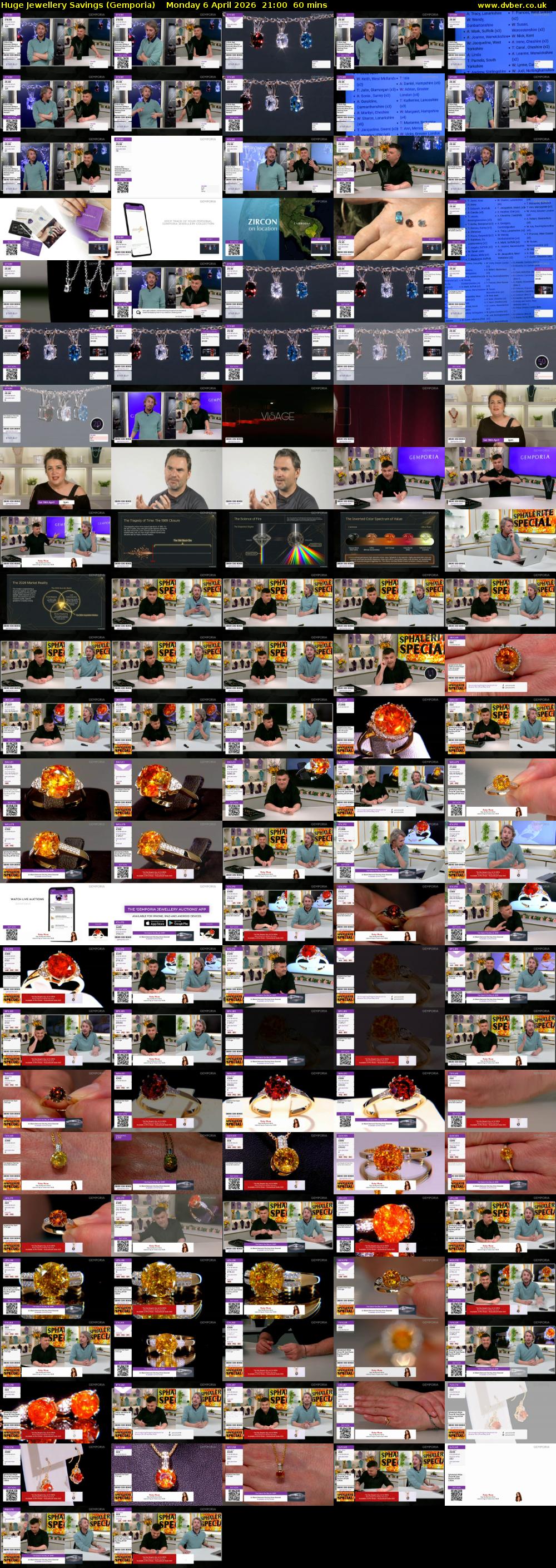 Huge Jewellery Savings (Gemporia) Monday 6 April 2026 21:00 - 22:00