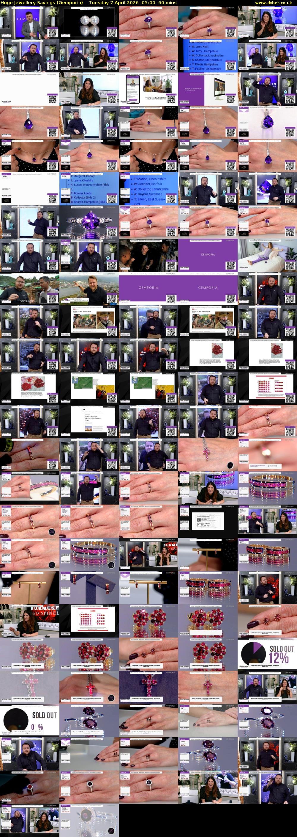 Huge Jewellery Savings (Gemporia) Tuesday 7 April 2026 05:00 - 06:00