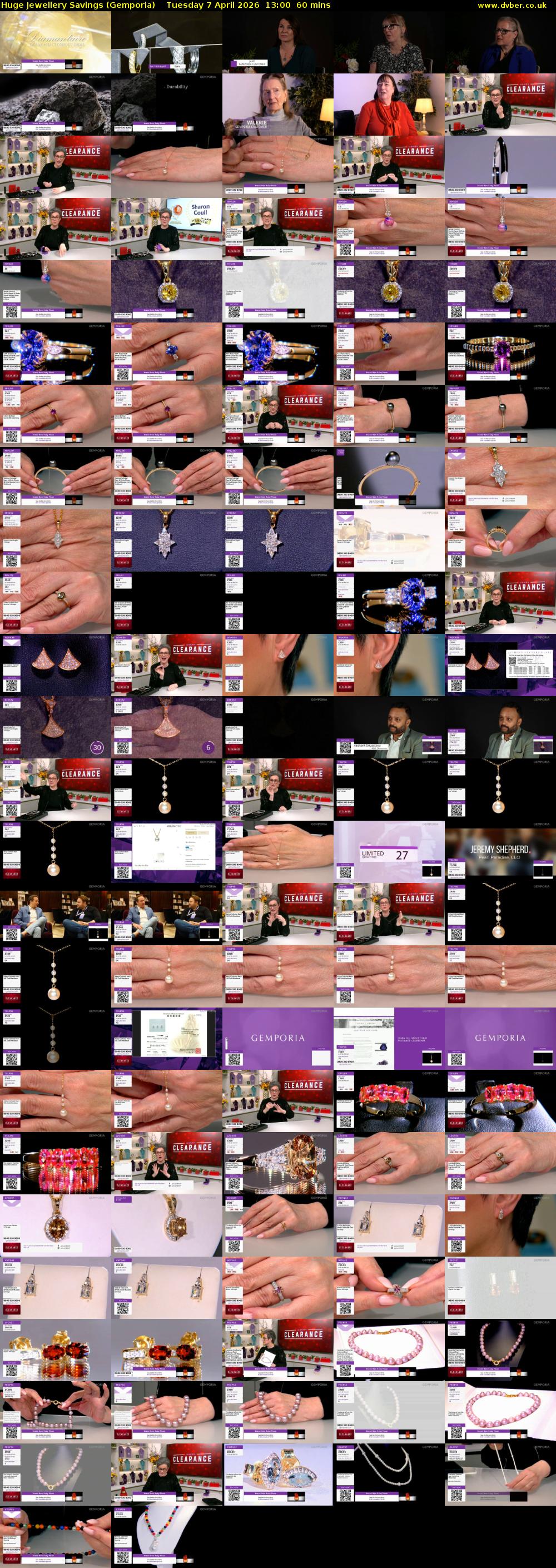 Huge Jewellery Savings (Gemporia) Tuesday 7 April 2026 13:00 - 14:00