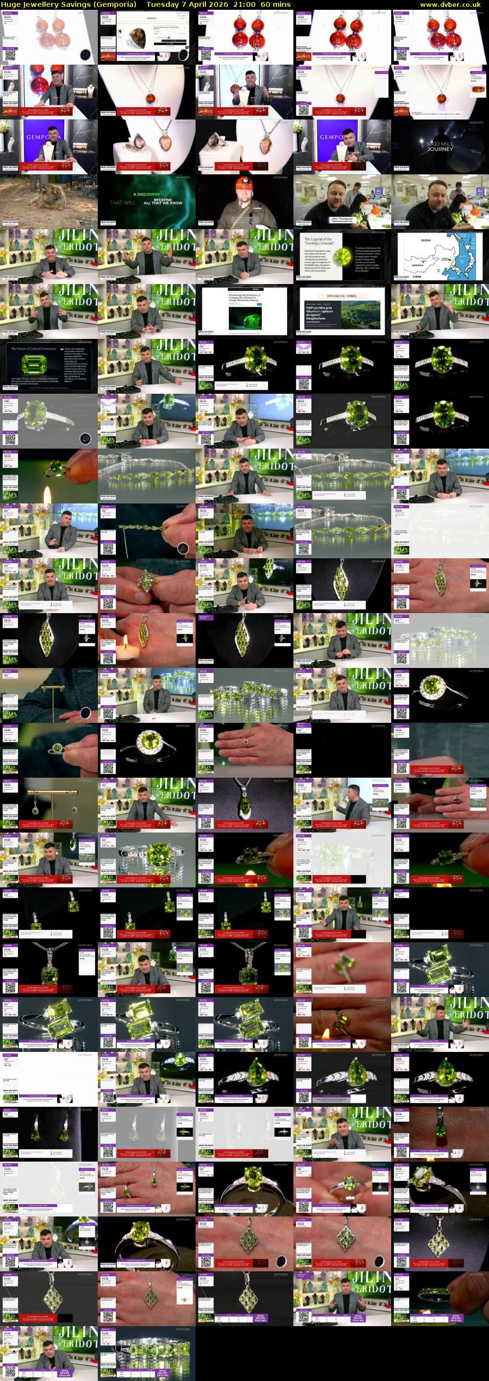 Huge Jewellery Savings (Gemporia) Tuesday 7 April 2026 21:00 - 22:00