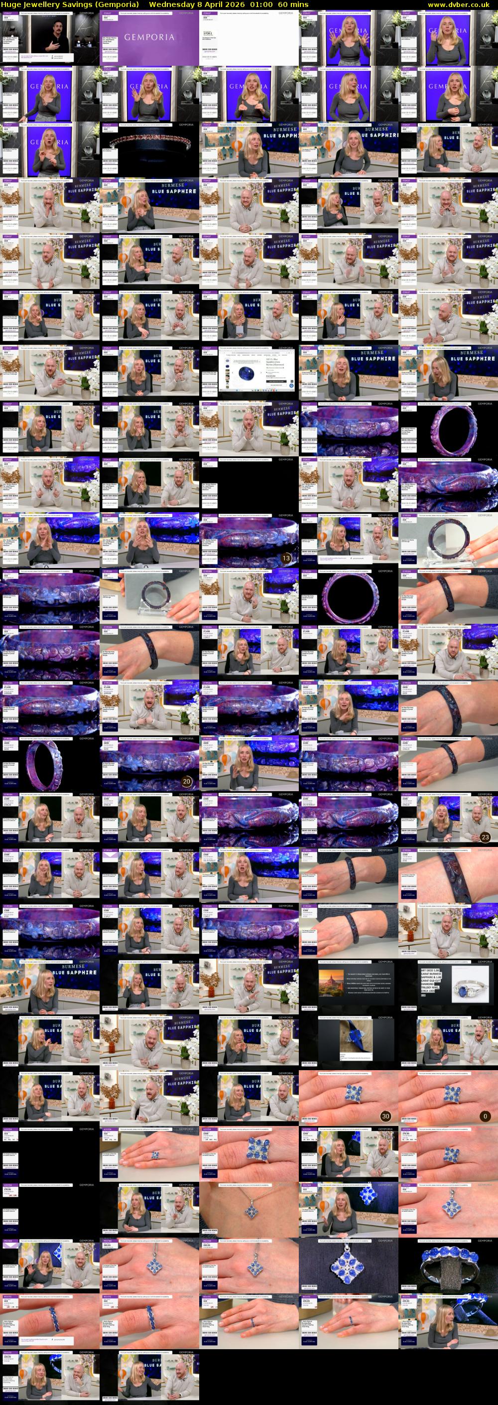 Huge Jewellery Savings (Gemporia) Wednesday 8 April 2026 01:00 - 02:00