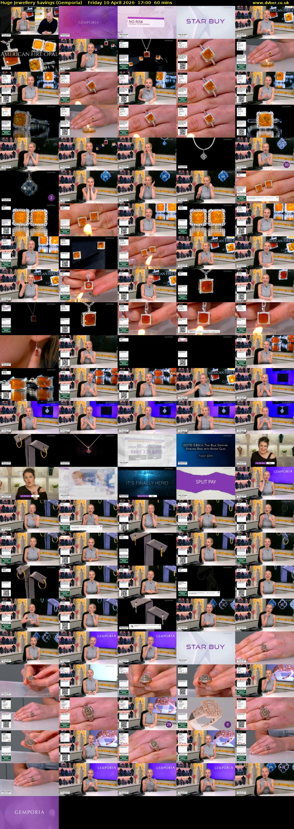 Huge Jewellery Savings (Gemporia) Friday 10 April 2026 17:00 - 18:00