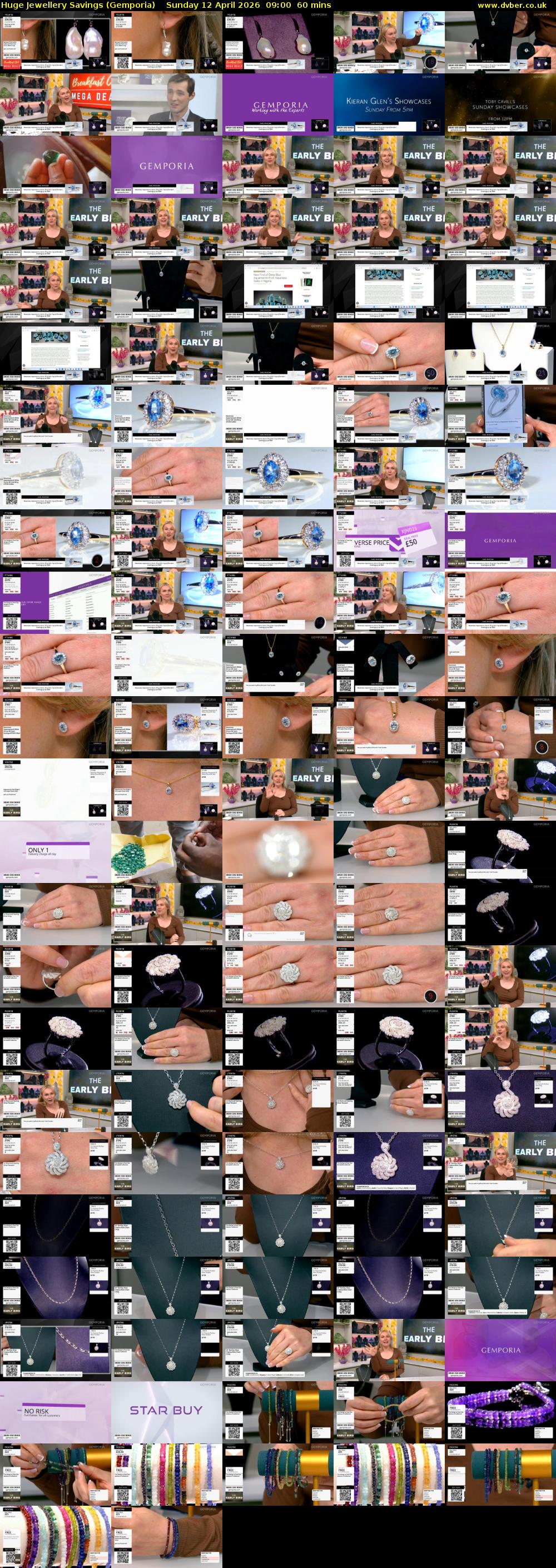 Huge Jewellery Savings (Gemporia) Sunday 12 April 2026 09:00 - 10:00
