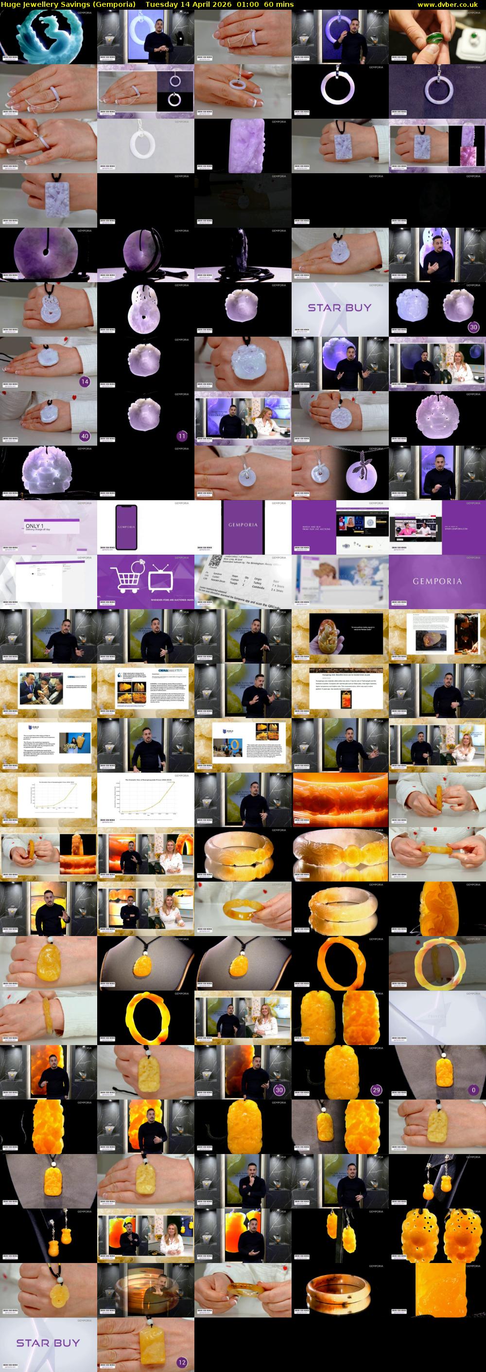 Huge Jewellery Savings (Gemporia) Tuesday 14 April 2026 01:00 - 02:00