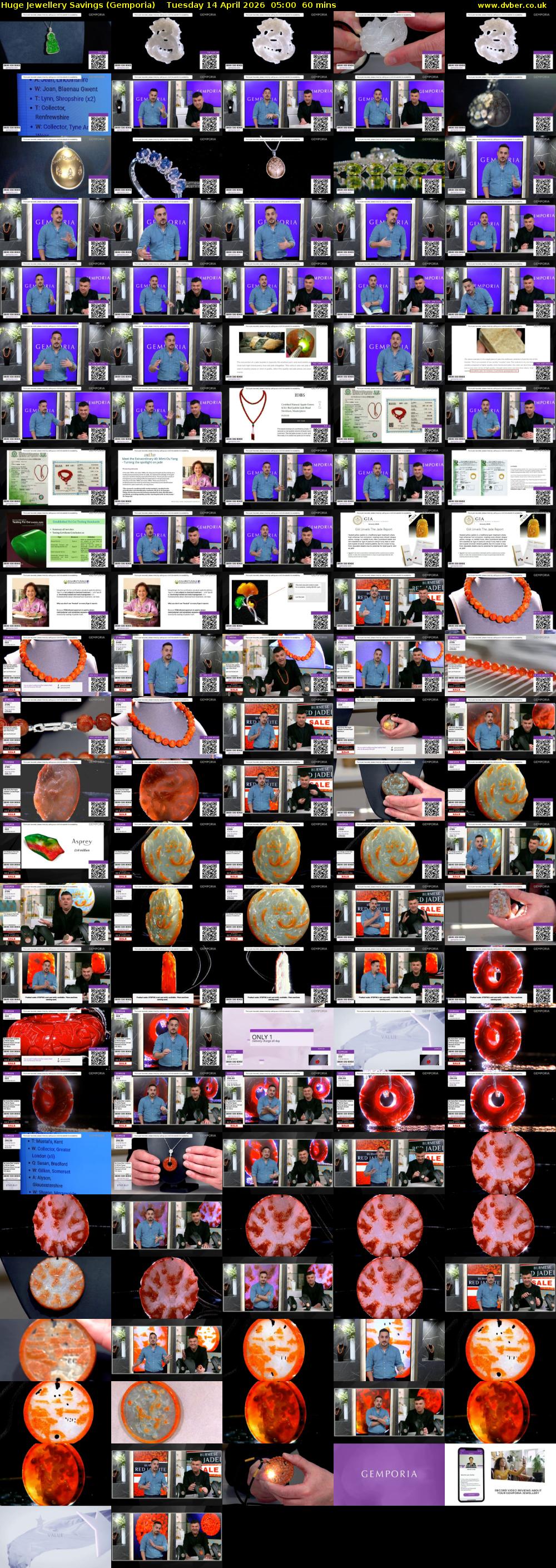 Huge Jewellery Savings (Gemporia) Tuesday 14 April 2026 05:00 - 06:00