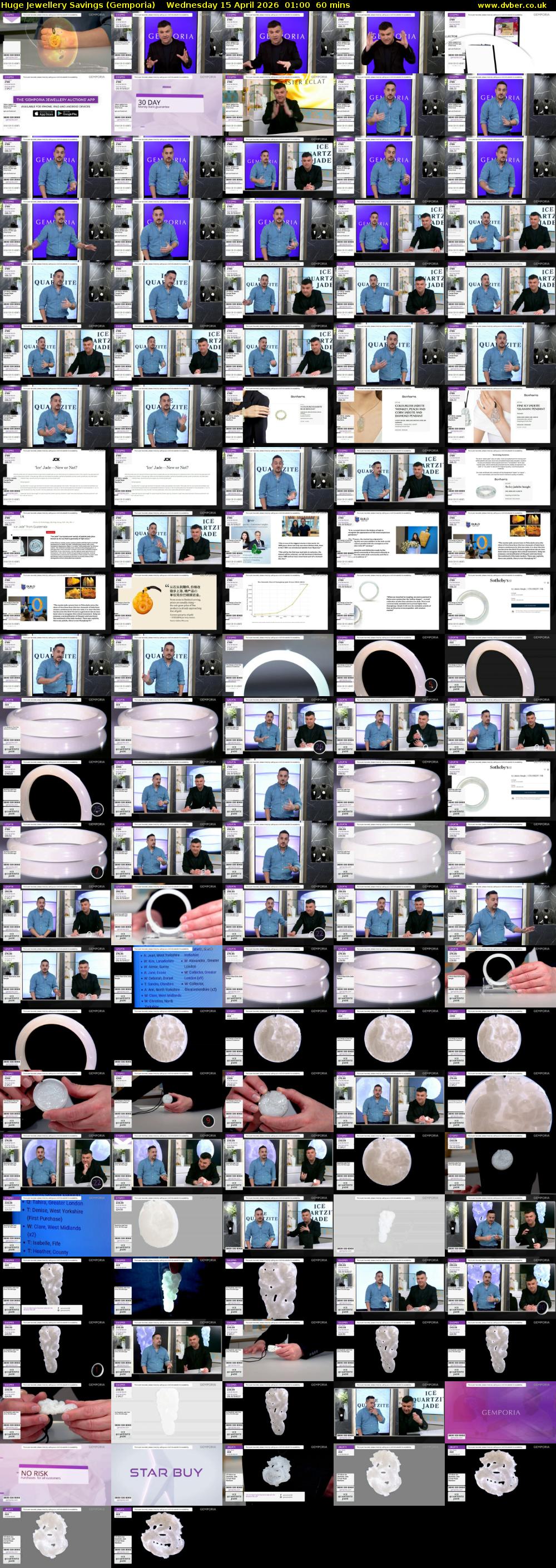 Huge Jewellery Savings (Gemporia) Wednesday 15 April 2026 01:00 - 02:00