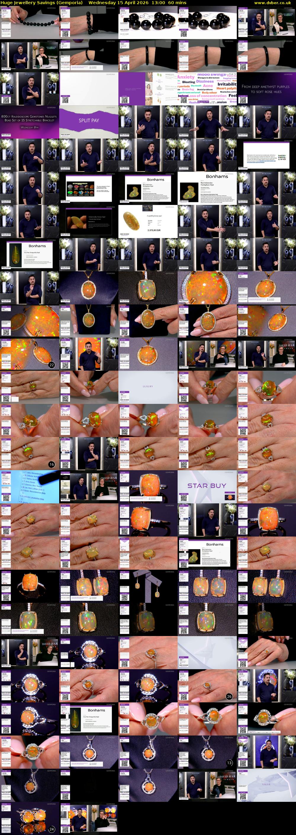 Huge Jewellery Savings (Gemporia) Wednesday 15 April 2026 13:00 - 14:00