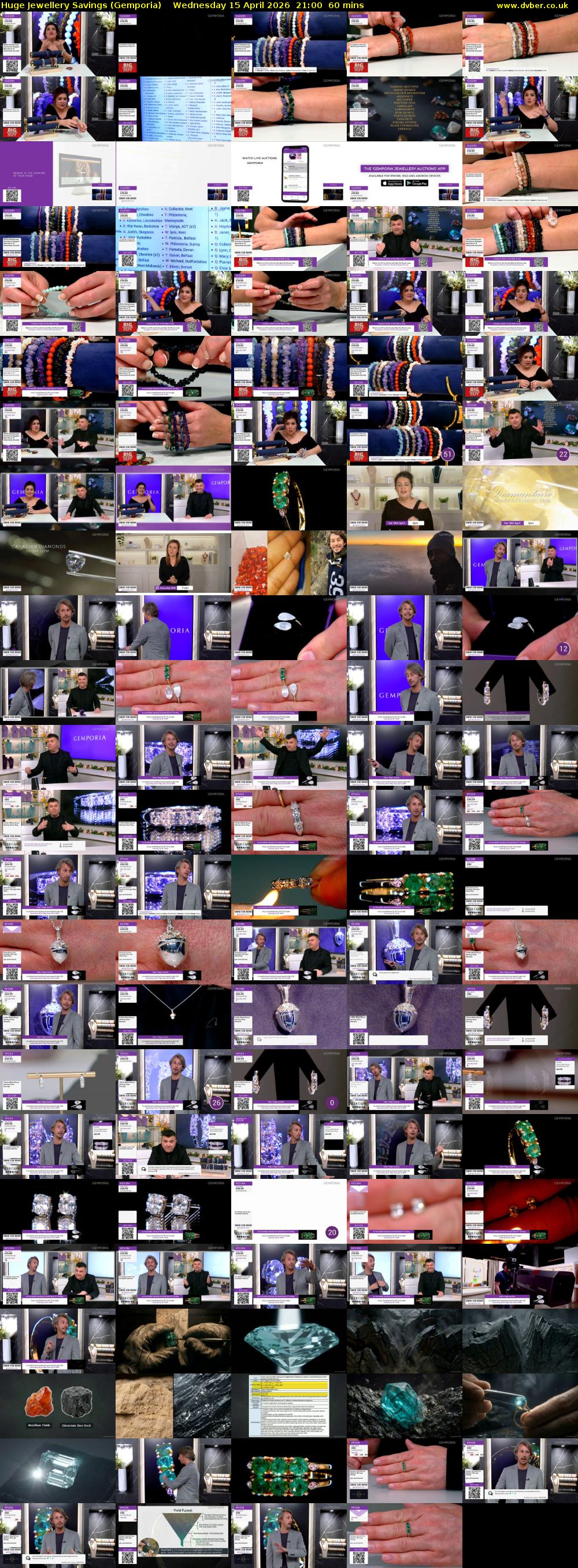 Huge Jewellery Savings (Gemporia) Wednesday 15 April 2026 21:00 - 22:00