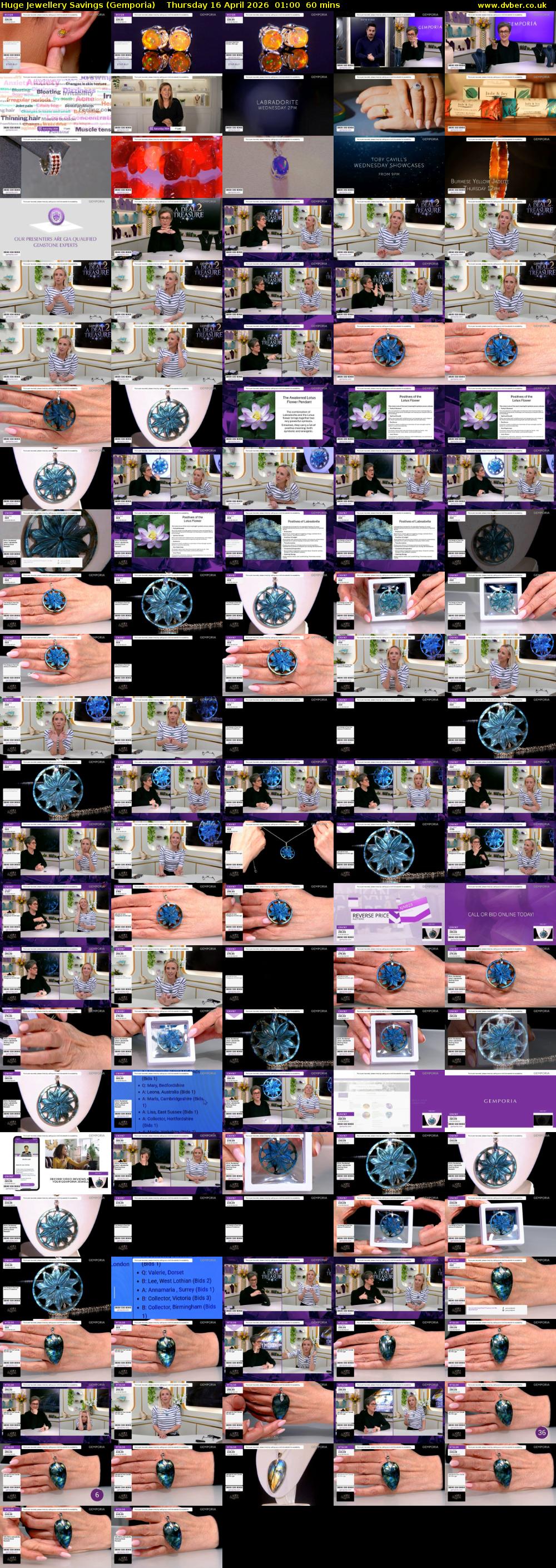 Huge Jewellery Savings (Gemporia) Thursday 16 April 2026 01:00 - 02:00