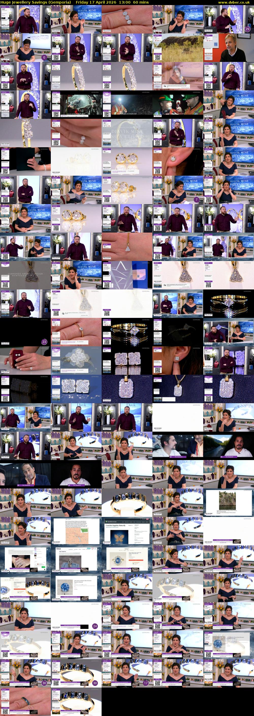 Huge Jewellery Savings (Gemporia) Friday 17 April 2026 13:00 - 14:00